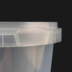 670ml Clear Round 105mm Diameter Tamperproof Container and Lid