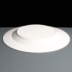 Large White Unbreakable Polycarbonate Plastic Plate 27cm