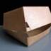 Large Biodegradable Kraft Clam Shell Burger Box