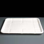 No. 8S Shallow Compostable Bagasse Meat Tray
