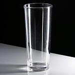 Polycarbonate Straight Plastic Pint Glass - Nucleated - CE Stamped