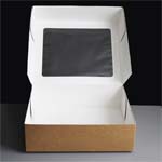 Small Kraft Traybake Windowed Box: Box of 100