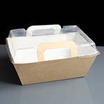 Vision+ 1160ml Salad Food Tray With Clear Lid: Box of 100