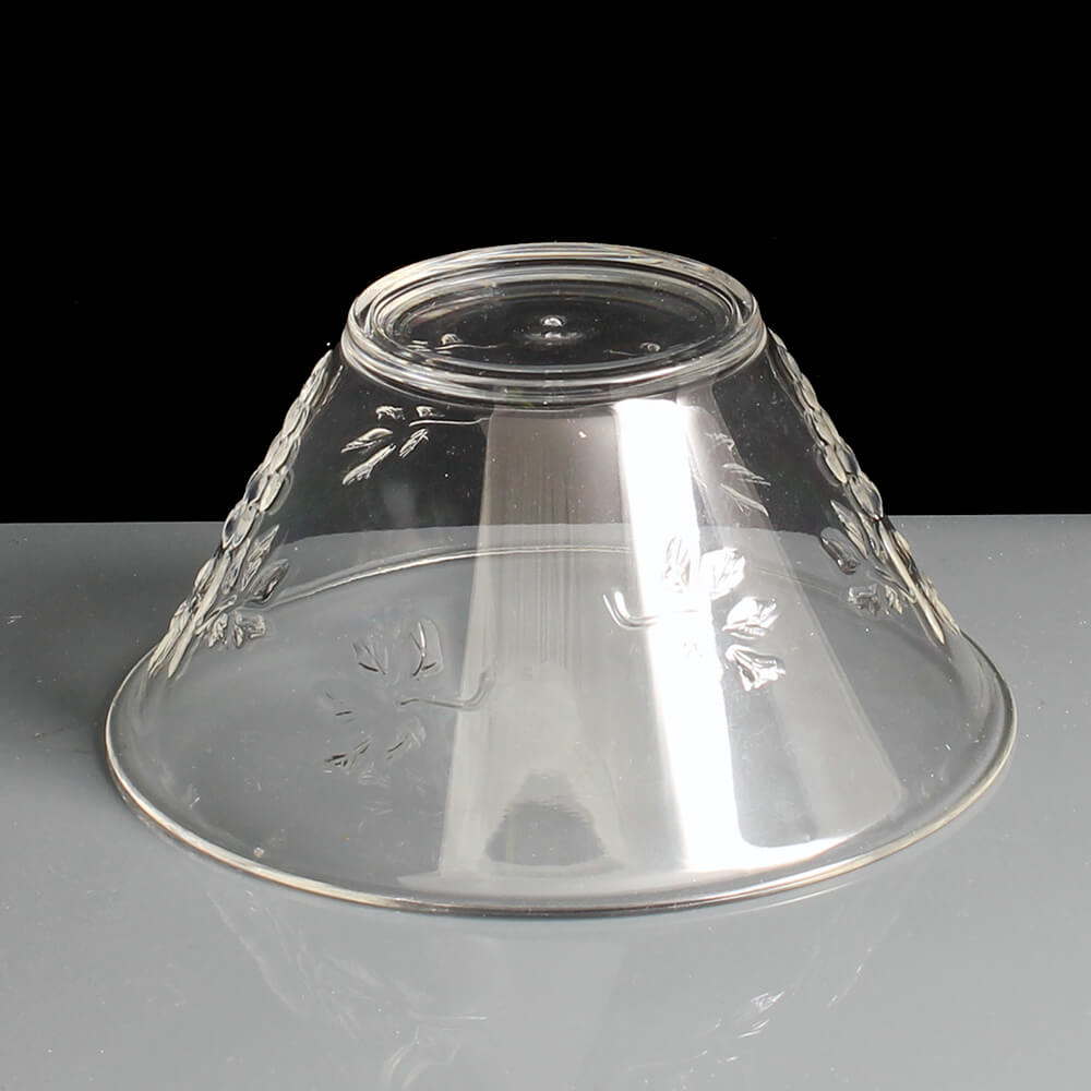 Clear Plastic Side Serving or Pudding Bowl