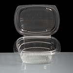 250cc Anson Fresco Clear Hinged Salad Containers - Box of 600