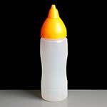Araven 05554 350ml Non Drip Squeeze Sauce Bottle Orange Nozzle