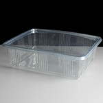 Crystal 1500cc Clear Hinged Salad Container