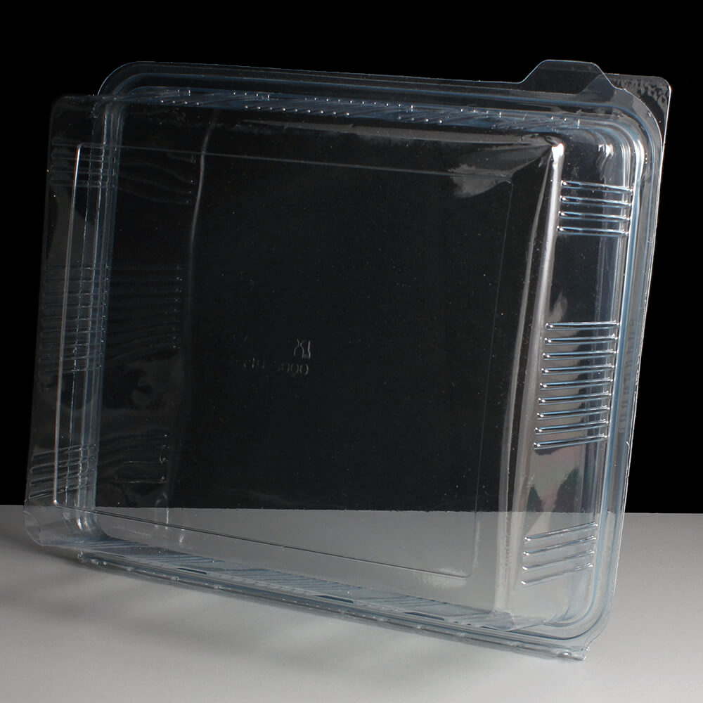 Crystal 2000cc Clear Hinged Salad Container