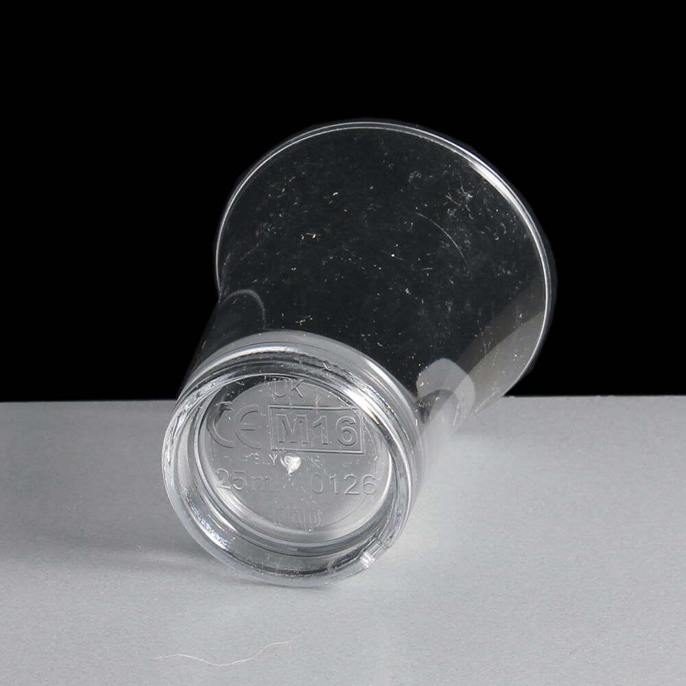 Clear 25ml Reusable Plastic Shot Glasses CE
