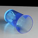 50ml Reusable Neon Blue Shot Glass - CE Stamped