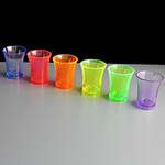 25ml Mixed Colour Reusable Shot Glasses (24)