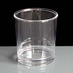 Clear Polystyrene Rocks 6.8oz Plastic Glasses