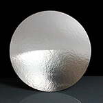 11" Round Silver Cake Card - Box of 100