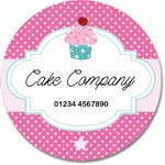 custom cupcake box cerise