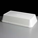 Dart FD34 970ml Rectangular White EPS Foam Container optional lid