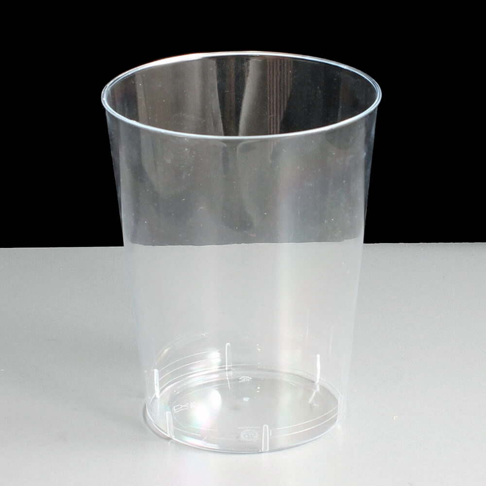 12oz Disposable Clear Plastic  Tumbler Short Glass 