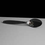 Black Plastic Sunlite Heavyweight Spoon