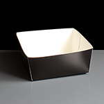 HP5BFT-D Deep Square Black Card Food Tray Box of 500