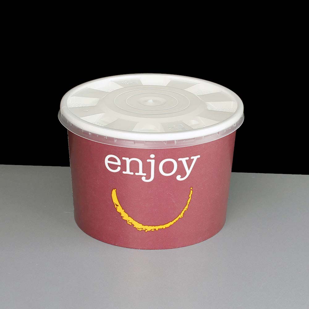 16oz Enjoy Hot And Cold Food Container Lid 16oz Enjoy Paper Hot And Cold Food Container Lid