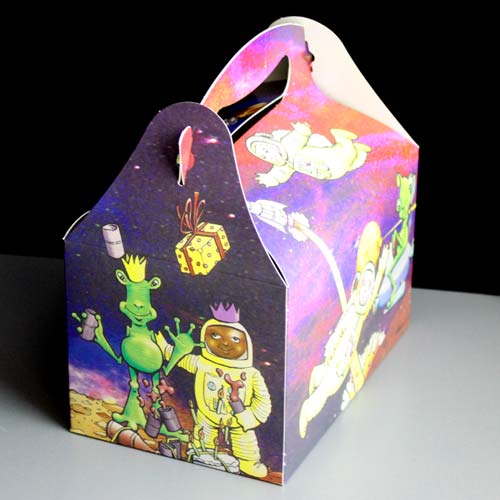 Space Design Childrens Party Food Box