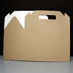 Large BROWN Carrypack / Handled Food Box - Box of 125
