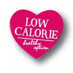 Low Calorie - Healthy Option Pink Heart Labels Pack of 1000