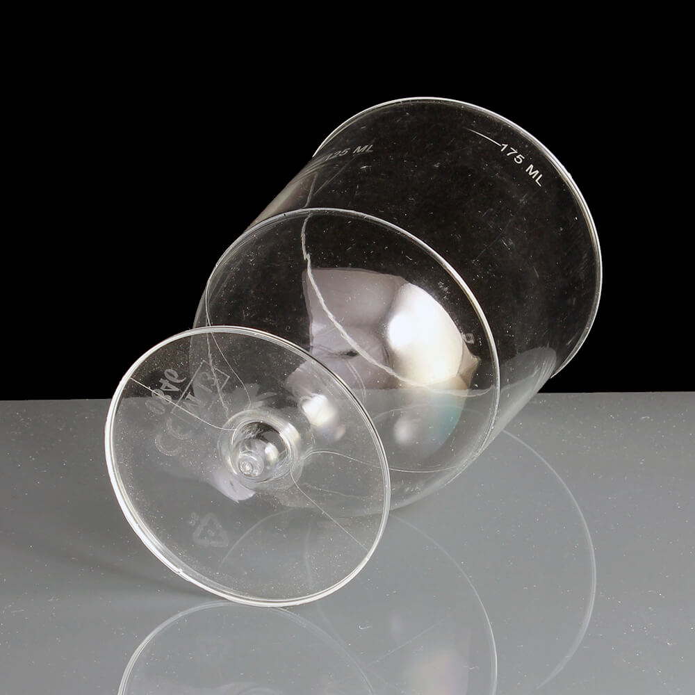 MG77 Disposable Plastic Wine Glass 125 & 175ml CE Stamped