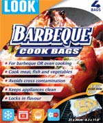 Oven and Barbeque Bags 21 x 30cm: Pack of 4