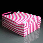Pink Candy Striped Handled SOS Bags 180 x 80 x 230mm