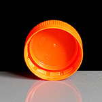 Tamper Evident Orange Round Juice Bottle Lid
