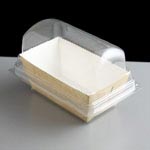Plastic Hinged Mini Loaf Container