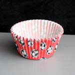 Cupcake or Muffin Cases with Footballs on Pack of 180