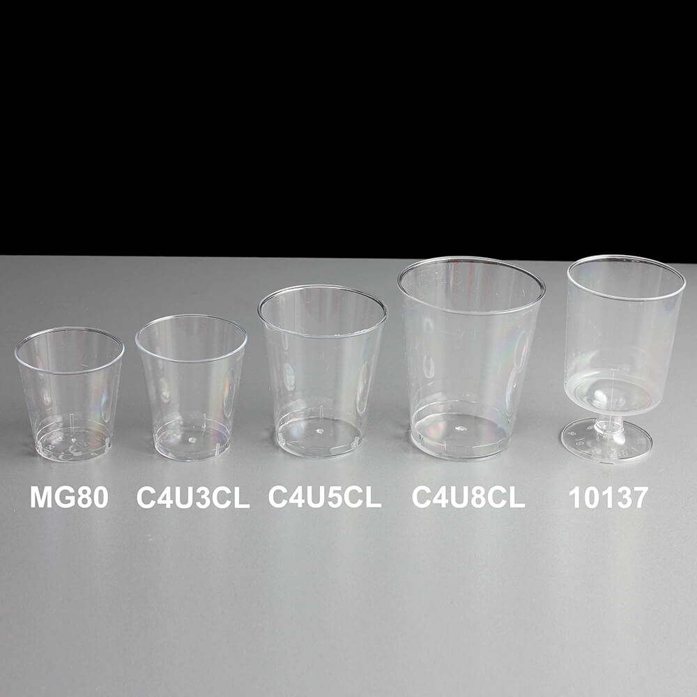 8cl / 80ml Disposable Plastic Shot Glasses