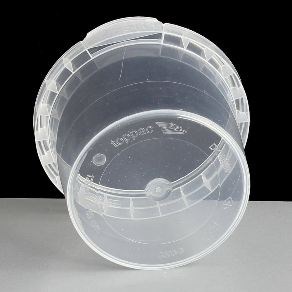 120ml Clear 69mm Diameter Tamperproof Container