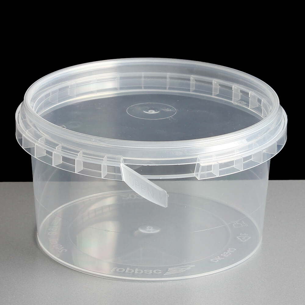 240ml Clear 97mm Diameter Tamperproof Container