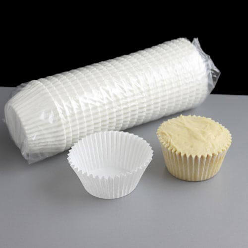 Greaseproof White Cupcake or Muffin Cases