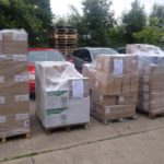 Pallets ready to leave