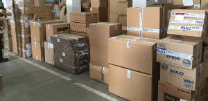 Packages waiting dispatch