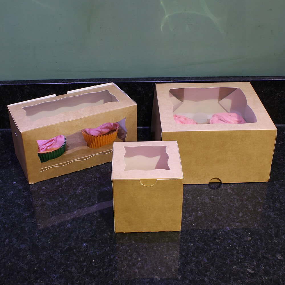 Kraft Cupcake Boxes