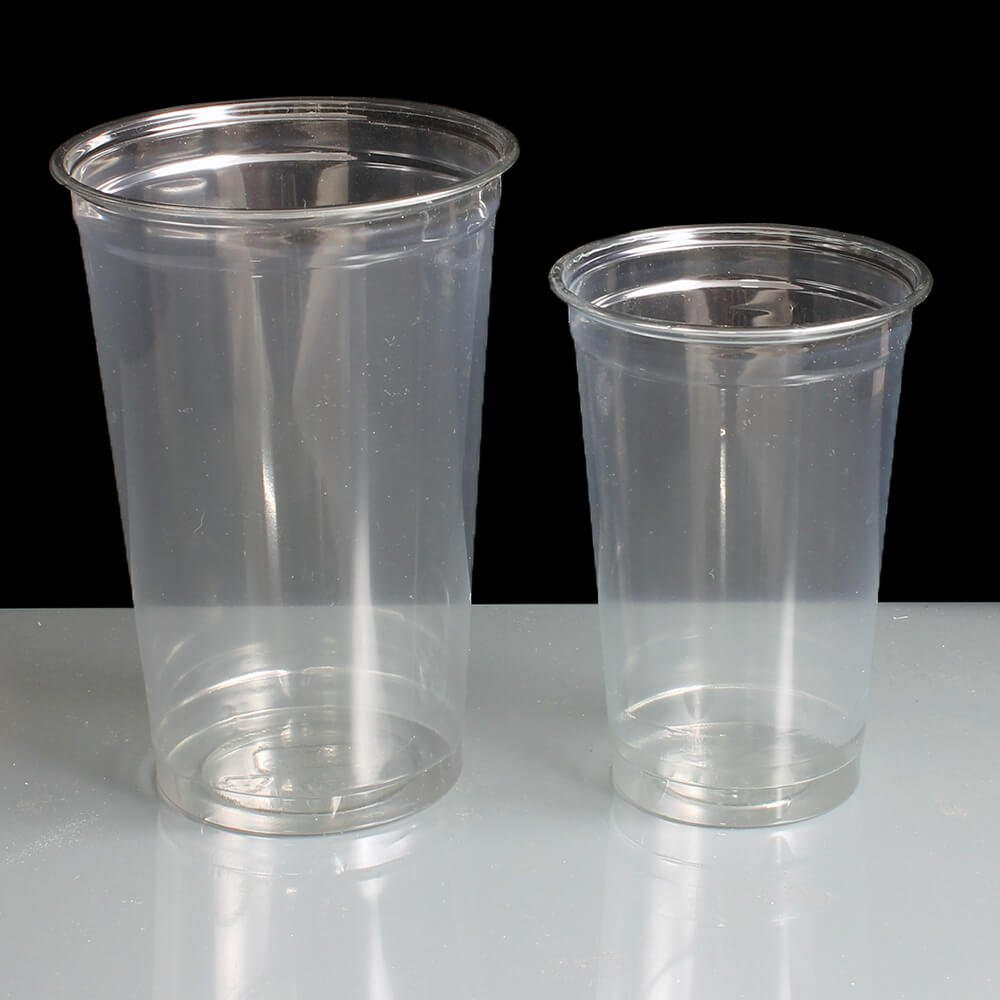 PET Pint and Half Pint Plastic Glasses