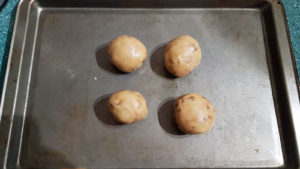 Cookie Dough Balls on Tray