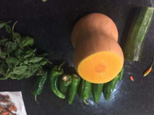 Squash and courgettes