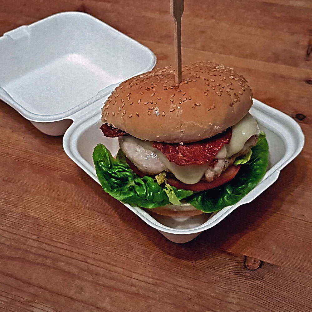 Bagasse Packaging with Burger