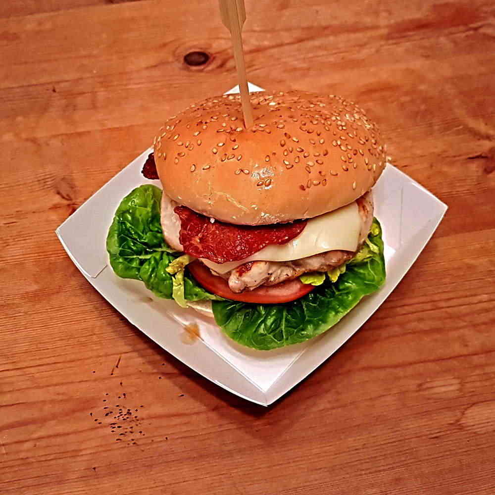 HP5BFT black tray with Burger