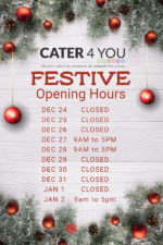 Xmas Opening Hours 2018