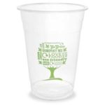 16oz Vegware Bio Cold Cup Green Tree