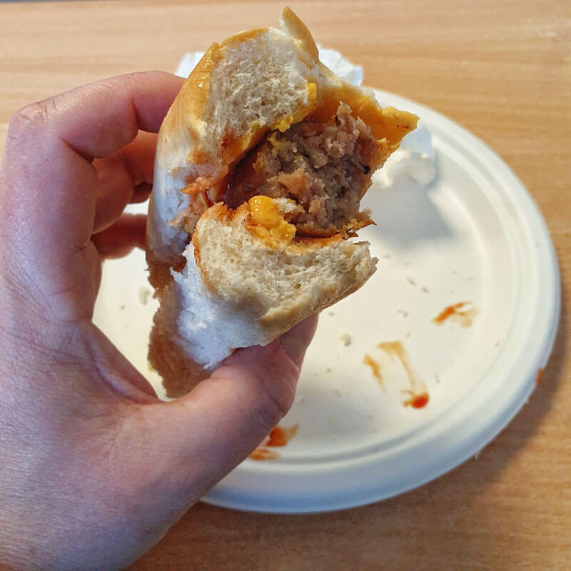 Sausage in a Roll Eaten