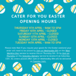 Easter Opening Hours 2020