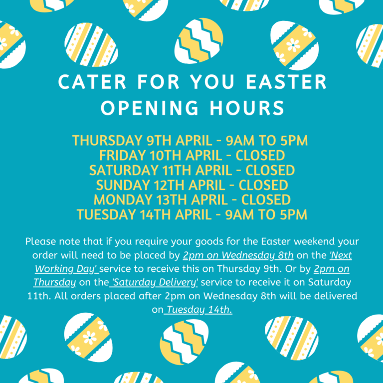 Easter Opening / Closing Hours 2020
