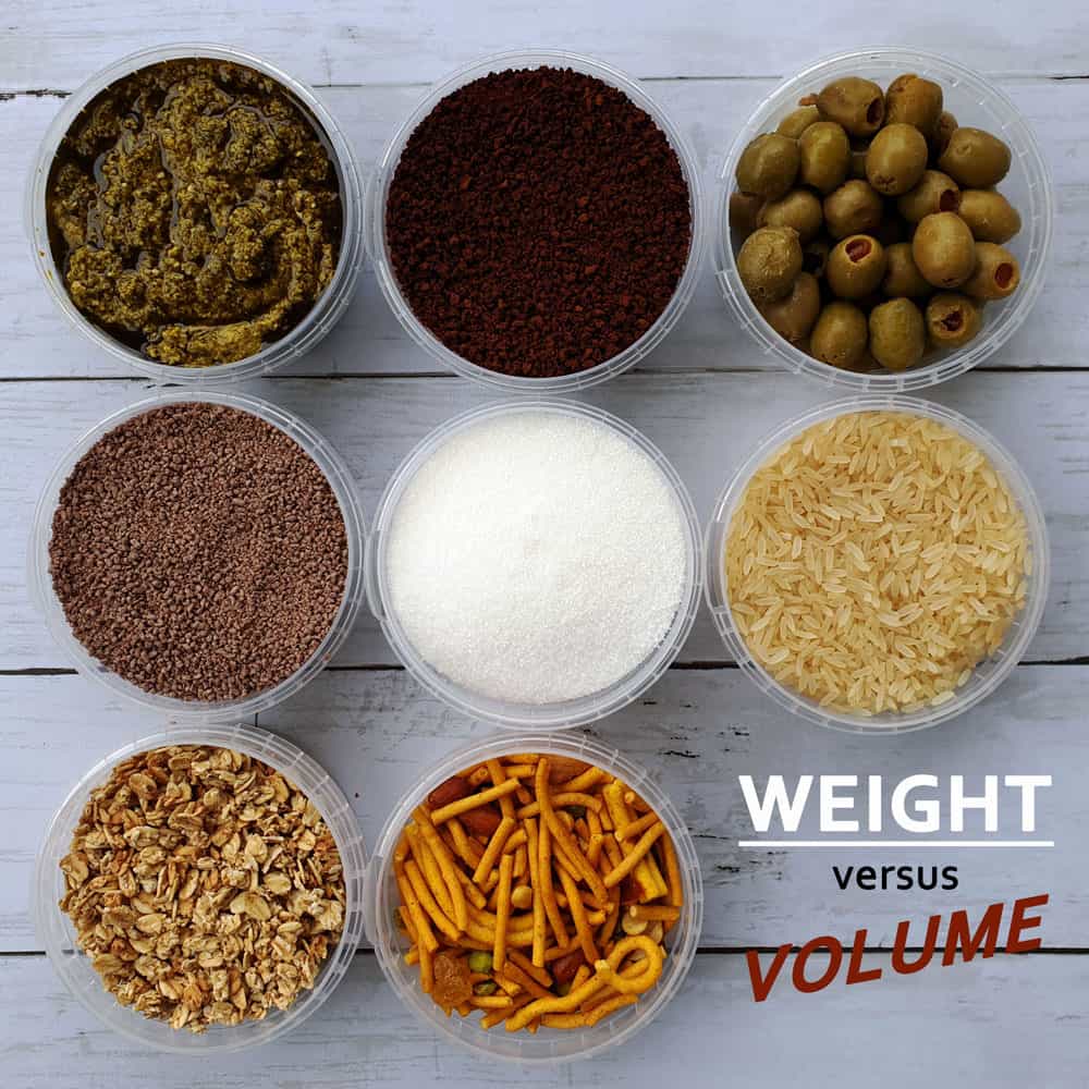 180ml Tamper Evident Container Weight vs Volume